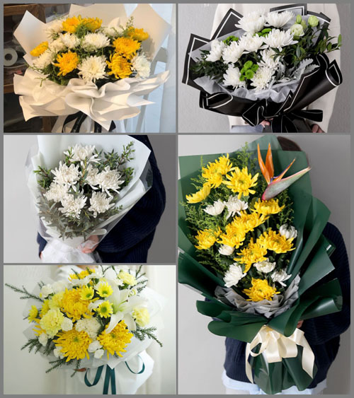 福建莆田秀屿区平海镇赤坡村白事花束代送